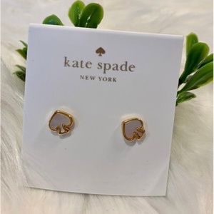 SOLD NWT Kate Spade Signature Spade Mother of Pearl Spade Studs